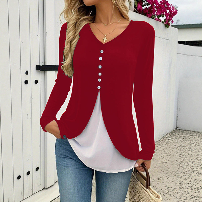 Women's Long Sleeve Tunic Tops Casual T-Shirt Fall Work Fashion 2025