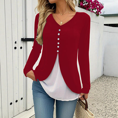 Women's Long Sleeve Tunic Tops Casual T-Shirt Fall Work Fashion 2025