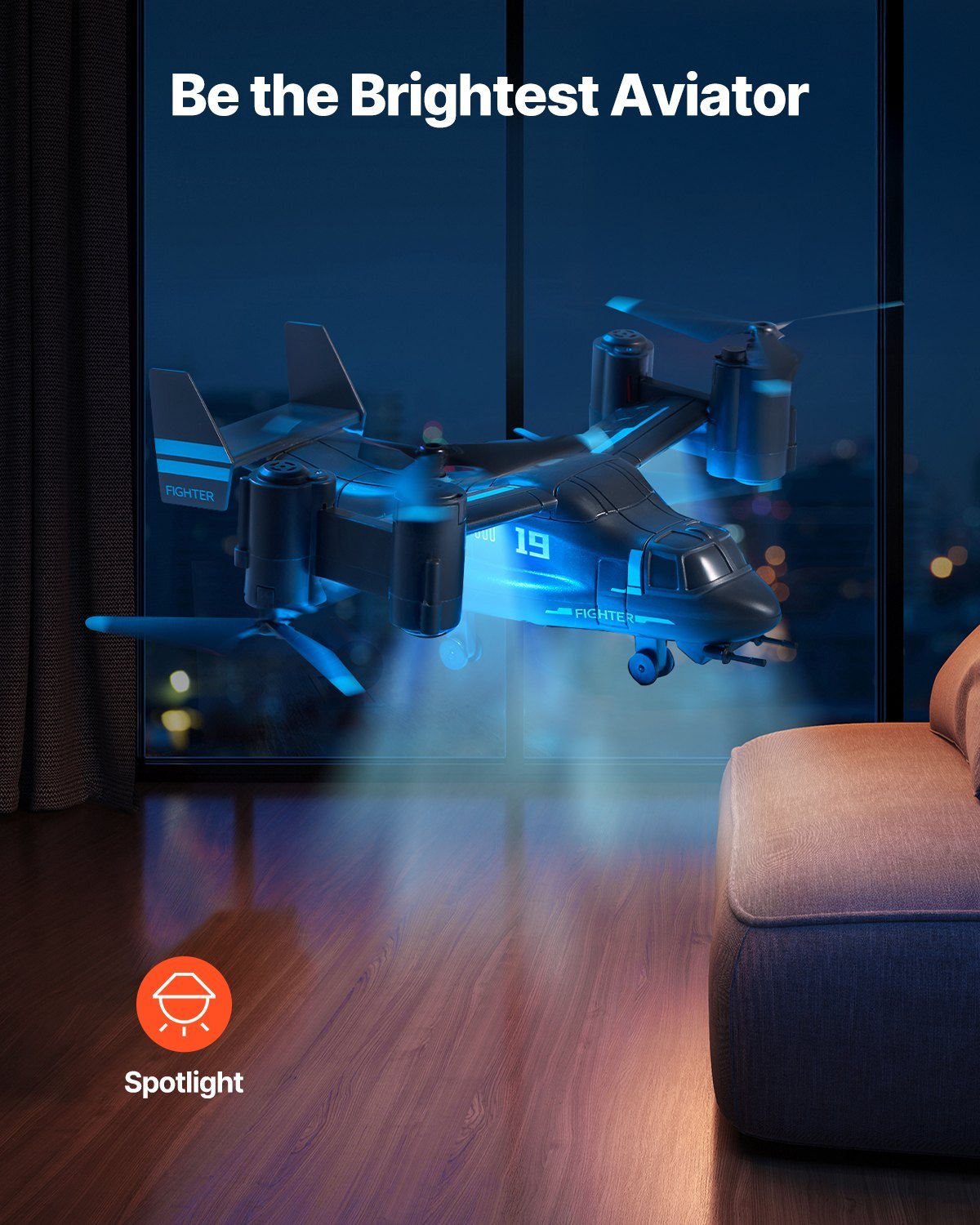 RC Helicopter 4 Channel Remote Control Aircraft Wing Light Kid Toy Present